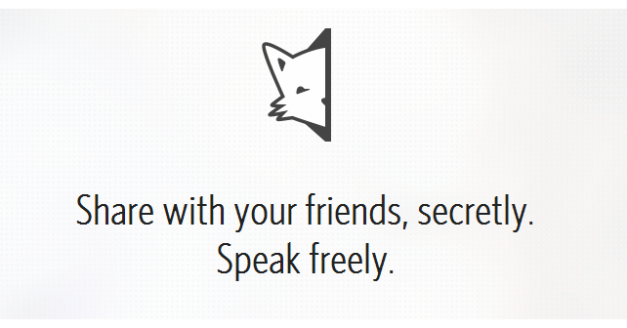 Compartilhe com seus amigos, secretamente. Fale livremente - mas nem tanto!
